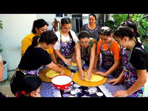 Cooking Master Class with 10 Shelter Girls! Prepared Delicious Meals! (Village Life Chef )