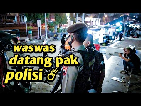 NAIK RXKING SANTAI BREBES PANTAUAN DAN ARAHAN POLISI