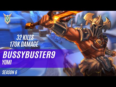 32 KILLS 170K DAMAGE BUSSYBUSTER9 ZHIN PALADINS COMPETITIVE (SEASON 6) YOMI