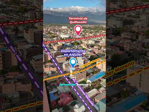 Departamento de lujo en Alquiler en Quillacollo sobre avenida