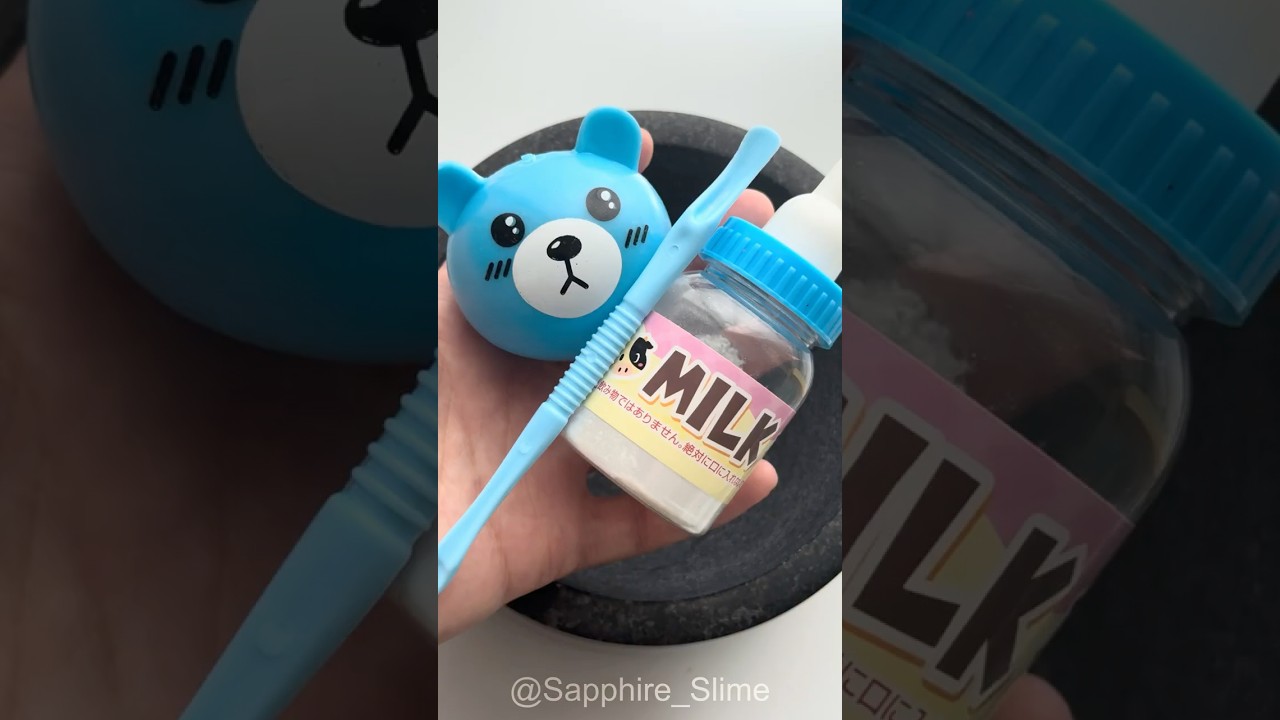 Slime Coloring 🍼💦 #asmrslime 