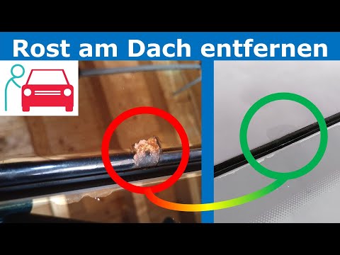 Remove rust from the roof (between the body and the windscreen) WITHOUT removing the windscreen +...