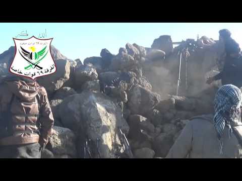 استهداف مقرات النظام في قرية جدية في ريف درعا بالدوشكا من قبل لواء المرابطين