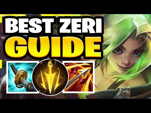 BEST Wild Rift Zeri GUIDE + BUILD! Zeri Combos and Gameplay!