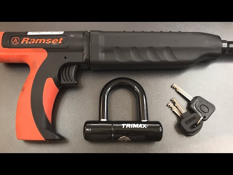 [620] Ramset vs. 1/2” Hardened Steel Shackle (TriMax Max 40 Motorcycle Lock)