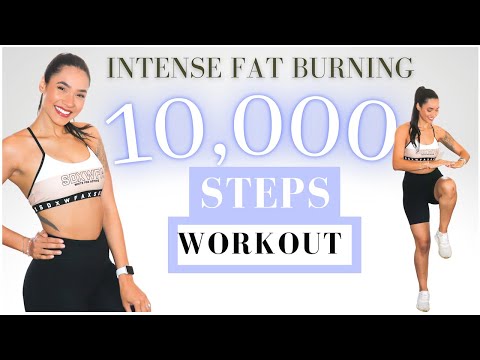 10000 Steps KNEE FRIENDLY Calorie Killer Walking Workout 🔥/ 10k Step Challenge Cardio Workout