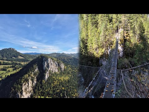 Podul Suspendat , circuit spectaculos în Cheile Bicazului.  A breathtaking hike in Bicaz Canyon