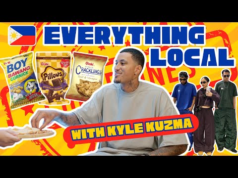 KYLE KUZMA TRIES FILIPINO SNACKS FOR THE FIRST TIME! & REVIEWS LOCAL STREETWEAR BRANDS! 🇵🇭