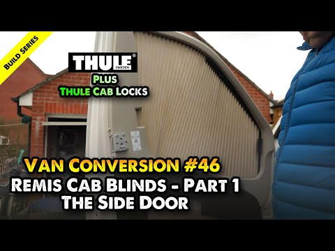 Remis Front Cab Blinds & Thule Cab Locks in a Fiat Ducato / Relay / Boxer / Promaster