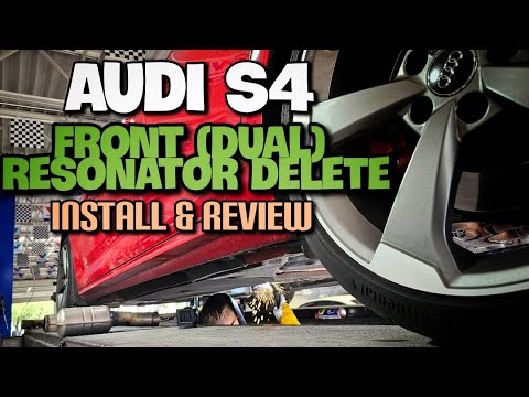 AUDI S4/S5 FRONT (DUAL) RESONATOR DELETE: Worth it? B9 owner install & review!
