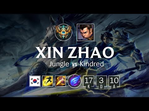 Xin Zhao Jungle vs Kindred - KR Challenger Patch 8.19