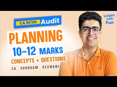 Ch-2 Audit Planning Revision | CA Inter Audit | CA Shubham Keswani (AIR 8)