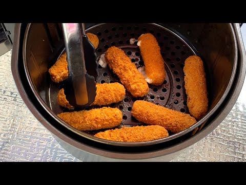 Air Fryer Frozen Mozzarella Sticks Recipe - Crispy On The Outside, Gooey On The Inside! AMAZING!