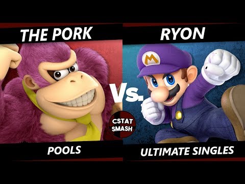 NO CAPS 9/13/19  - The Pork (Donkey Kong) vs Ryon (Mario) Smash Ultimate Pools