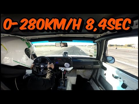 Donkey Tec 1300PS Golf2 Vr6 Turbo 0-280 Km/h 8, Sec. 1/4Mile