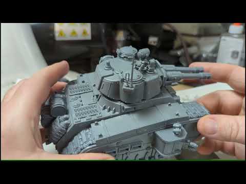 Rogal Dorn Battle Tank unboxing and assembly and review