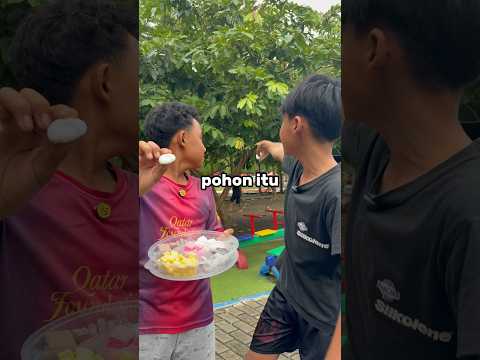 CHALLENGENYA MANJAT POHON👀 #marshmallowjustfluff #justfluff #marshmallow