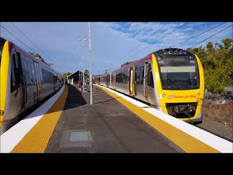 Trainspotting at Wilston Station which is on the Ferny Grove Line.