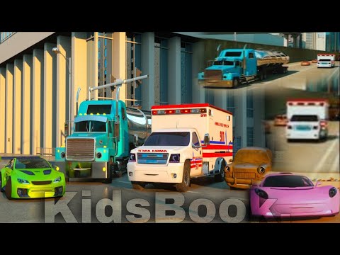 Ross the Race Car And Florence the Ambulance- Real City Heroes | @Kidsbook2