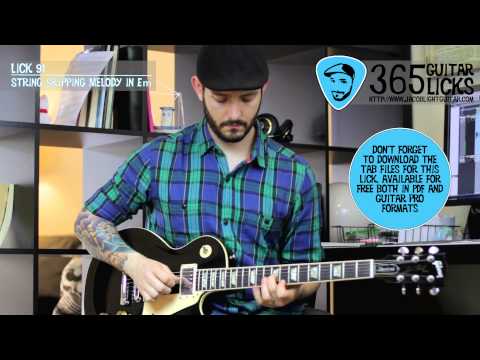 Lick 91/365 - String Skipping Melody in Em | 365 Guitar Licks Project