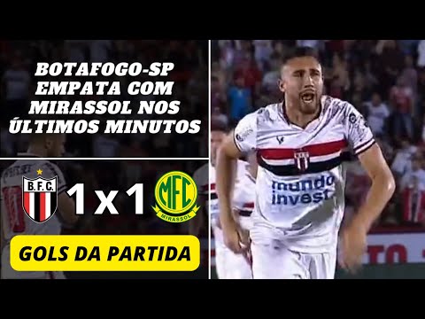 Botafogo-SP 1 x 1 Mirassol | Gols da Partida | Brasileirão Série C