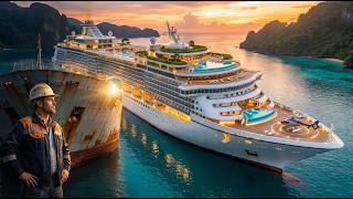 Abandoned Cruise Ship Renovation to Luxury Island Paradise