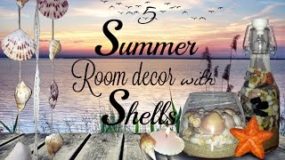 DIY| Summer Room Decor with Shells (Easy&Cute)