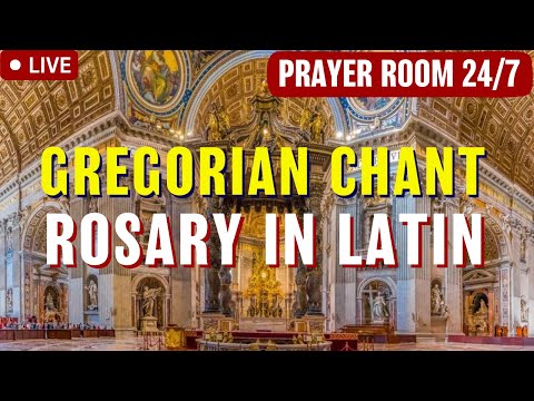 ???? Gregorian Chant Rosary in Latin Prayer Room ✝︎ Sanctum Rosarium in Chant ✝︎ Latin Rosary