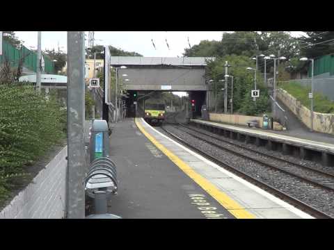Iarnród Éireann Irish Rail DART 8100 EMU 8116 + 8107 departs Harmonstown Station