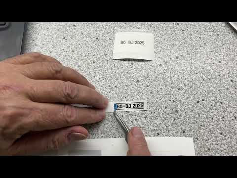 3D Kennzeichen selbst machen.