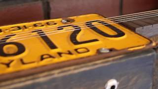 License Plate Guitar: 4-string 1966 EZ Maryland