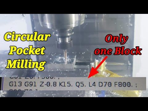 Circular pocket milling|| amazing gyan tech