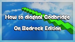 How to diagonal godbridge (Tutorial) | Bedrock Edition