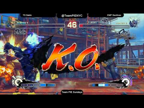 SSF4AE @ Team PIE Sundays 2/2014 - TS Sabin (Dhalsim) vs EMP Santhrax (Oni)