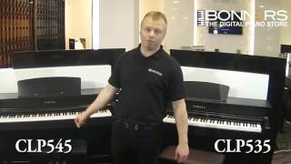 Video thumbnail for Yamaha CLP545 vs CLP535 Digital Piano Comparison Bonners Music UK by Bonners Pianos & Keyboards
