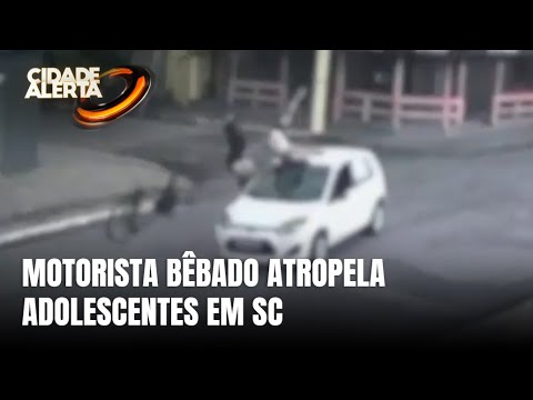 Adolescentes são atropelados em Itajaí e motorista alcoolizado é preso