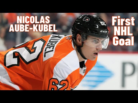 Nicolas Aube-Kubel #62 (Philadelphia Flyers) first NHL goal Dec 23, 2019