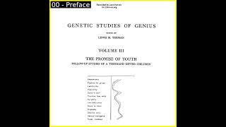 Genetic Studies of Genius, Volume III: The Promise Of Youth by Lewis Terman Part 1/3 | Audio Book 