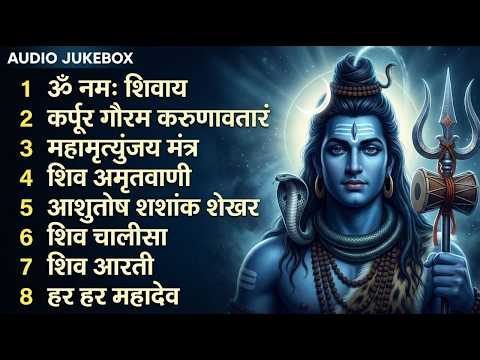 शिव भक्ति भजन : आशुतोष शशाँक शेखर, ॐ नमः शिवाय, कर्पूर गौरम करुणावतारं, शिव अमृतवाणी व शिव आरती