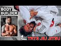 BODYBUILDER vs First JIU SITSU Workout & Sparring! .... This Hurt!! (Featuring a UFC Legend!!)