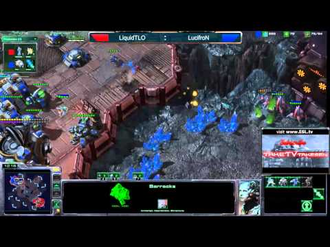 Starcraft II G55 TLO(P) vs LucifroN(T) Delta Quadrant (Brandneue Laddergames)