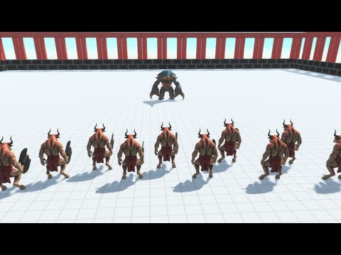 10 Minotaur vs Boss | Animal Revolt Battle Simulator