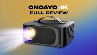 ✅ONOAYO Outdoor Projector 4K Review – Best Portable Projector with WiFi 6 & Smart TV?