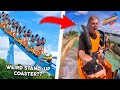 Riding This STRANGE Stand Up Coaster For The FIRST Time Florida Vlog