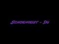 Schoengeist - Du 