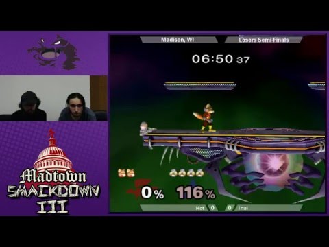 MTSD4 - Hot (Fox, Marth) vs Inui (Sheik) SSBM Losers Semis