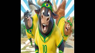 Brasil Com S (Música da Seleção 2026) O TOURO FERDINANDO DANÇANDO A MÚSICA DA COPA DO MUNDO #shorts