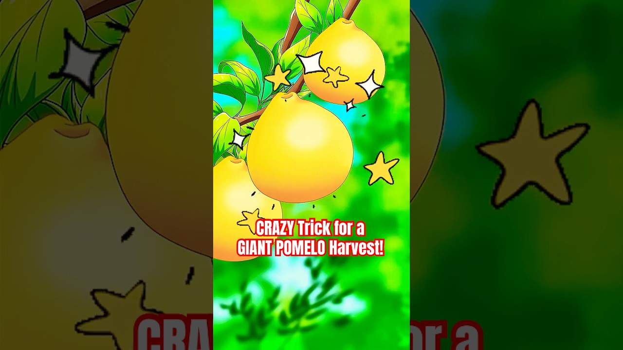 CRAZY Trick for a GIANT POMELO Harvest! #pomelo #grapefruit #animation