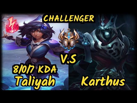 RED Revolta (TALIYAH) vs KARTHUS - 8/0/7 KDA JUNGLE CHALLENGER GAMEPLAY - BR