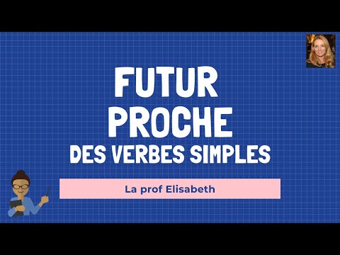 Futur proche des verbes simples en français. Niveau A1 de FLE